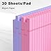 AILZFEI Pink Purple Small Legal Pad 5 x 8 College Ruled Color Legal Pads Paper Notepads 6 Pack Sturdy Back Writing Pads 5 x 8 Note Pads Perforated Narrow Ruled Pads of Paper