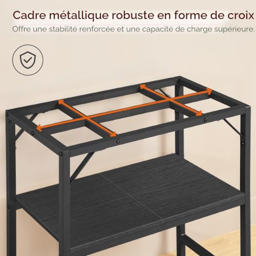 Support d'aquarium 20 gallons stable avec étagères de rangement