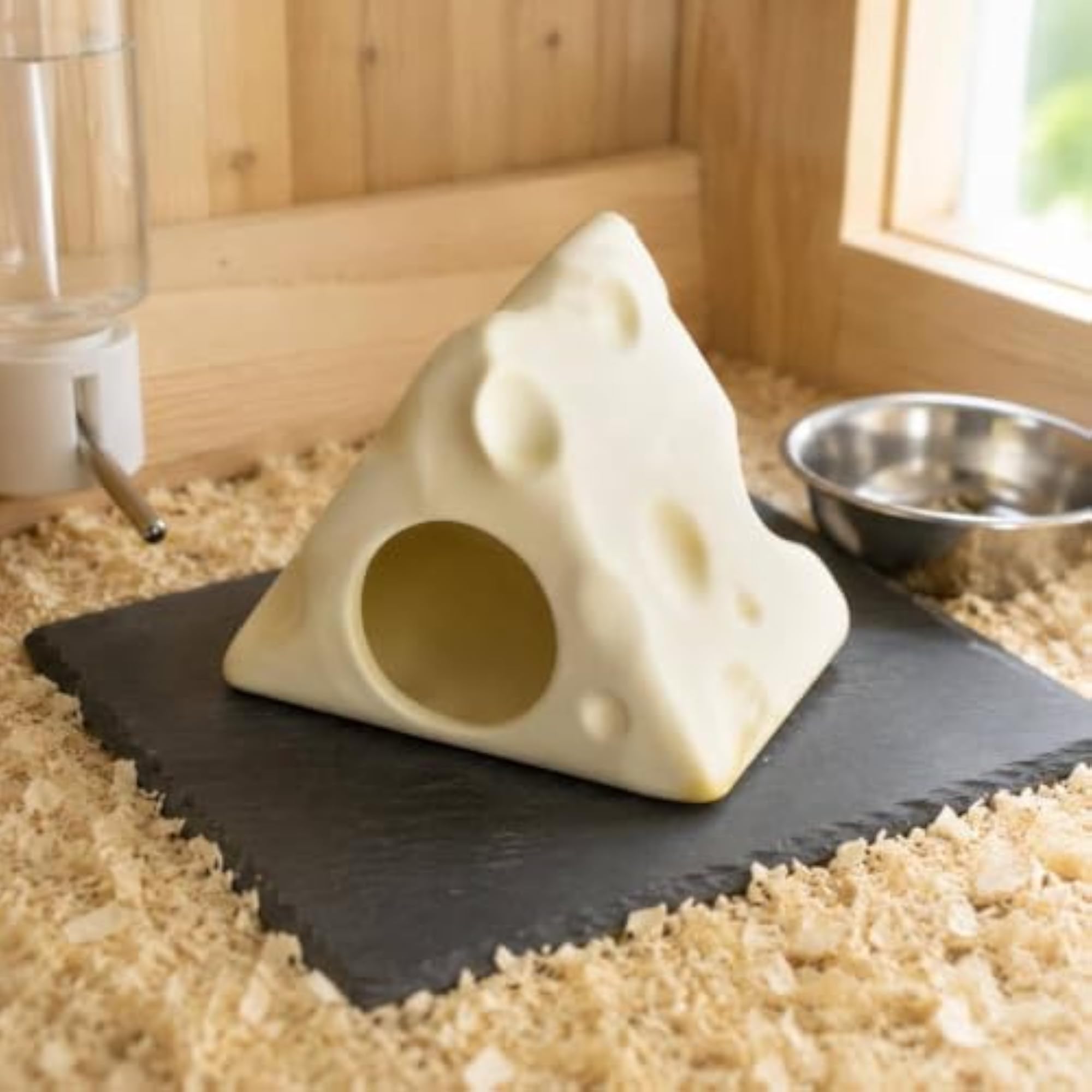 Easy to Clean Cheese Shaped Hamster House, Long-Lasting