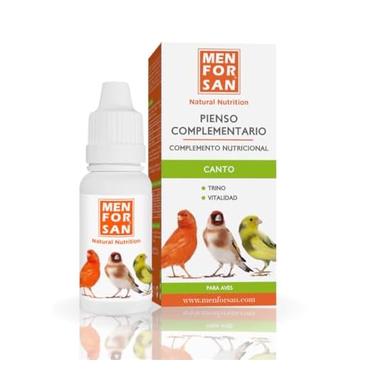 MENFORSAN Alimento Complementario para Aves Canto | para Estimular el Canto y el Trino | 30 ml