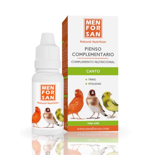 MENFORSAN Alimento Complementario para Aves Canto | para Estimular el Canto y el Trino | 30 ml