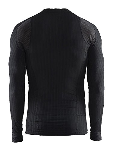 Craft Mens Active Extreme 2.0 Lightweight Long Sleeve Base Layer Training Shirt, Black, X-Large - Thumbnail 2