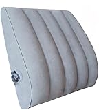 NDCNCQ Air Inflatable Pillow Portable Lumbar Pillow with Storage Bag, Backrest Lower Back Support Pillow for Car Seat Home Office Chair