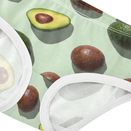 Wusikd Avocados Brown Girls' Underwear Cotton Girls Briefs Soft Toddler Underwear 2T4