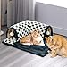 ＫＬＫＣＭＳ Creative Pet Cat Tunnel Bed Interactive Play Toy Ferrets Rabbit Bed Tunnels Durable Cat Activity Rug Toy Playing Hut for Cats, Black L