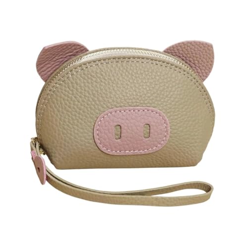 Wallet Ladies' Small and Cute Multi Slot Coin Purse, Pig Cartoon Coin Purse,Pink