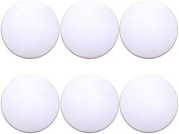 Door Stoppers 6 Pcs Door Stops Wall Protector. 2" White Silicone Door Bumpers with Strong Thickened Adhesive of Rubber Knob, Round Wall Shield Cushion. Door Knob Wall Protector,Anti-Collision Pad