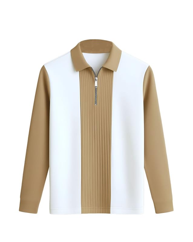 AUSK Men T-Shirt || Zip Neck Cotton Polo Tshirts || Tshirt for Man-picture-32