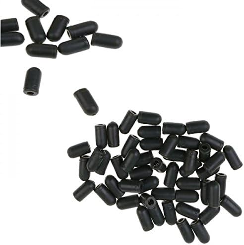 MonkeyJack 100Pcs Soft Rubber Fishing Buffer Shock Beads Knot Protector Fishing Tackle