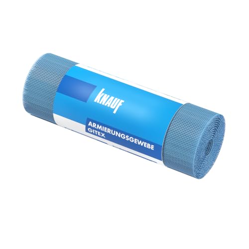 Knauf Armierungsgewebe 33-cm zur Armierung von Putz und Spachtel-Massen Putz-Gewebe Armierungsgitter zur Verspachtelung von Wand und Decke 15-m