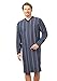 Produktbild hajo Herren Nachthemd 53526 mit V-Ausschnitt Klima-Komfort, Farbe: blau, Größe: 58
