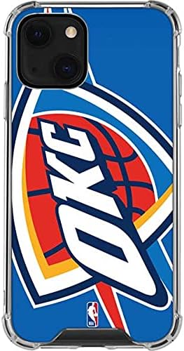 Skinit Clear Phone Case Compatible with iPhone 13 - Officially Licensed NBA Oklahoma City Thunder Large Logo Design