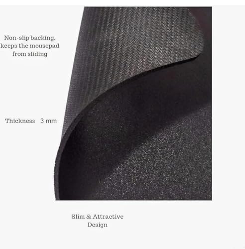 Image of Mouse Pad with Design, 24 x 20 cm, 3mm Thick Rubberised Base Mouse Pad for Computer, PC, Laptop (Bear)