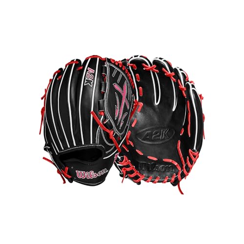 Gant de baseball Wilson A2K lanceur avec poche fermée et cuir ultra résistant