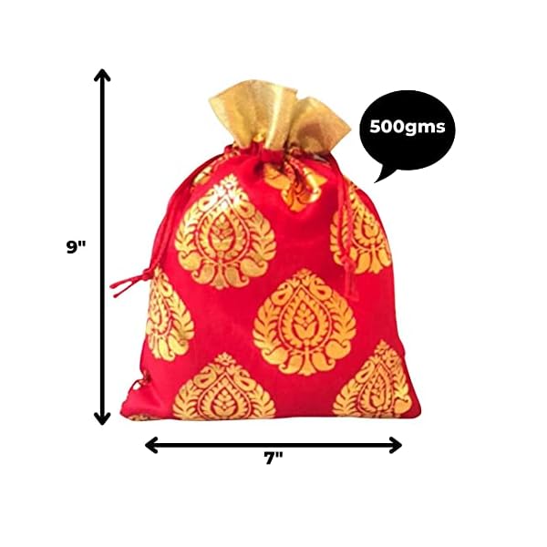 WS Wrap Shap Paan Patta Potli Batwa Bag Bridal Purse Women handbag Shagun Pouch Return Gifts - Image 3