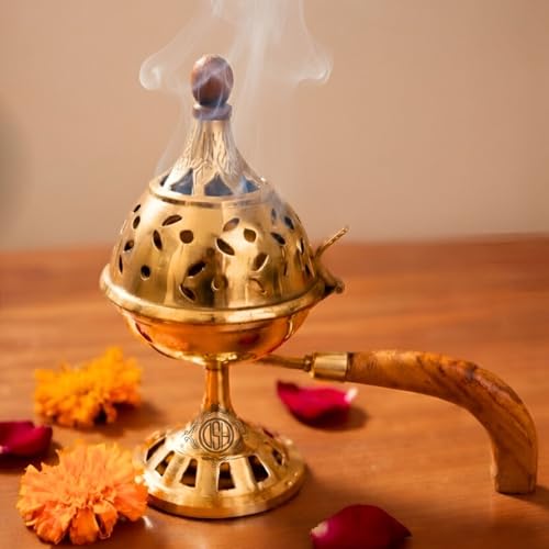 DSH Loban Burner Home Purifying Pure Brass Loban Burner Dhooni Br...