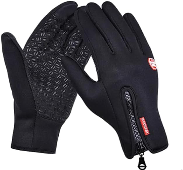 Freezer Thermo Handschuhe, Warme Winterhandschuhe mit wasserabweisender  Beschichtung und Touchscreen-Funktion, ideal fr Outdoor-Arbeiten, Laufen  und Radfahren (Schwarz, L) : Amazon.de: Fashion