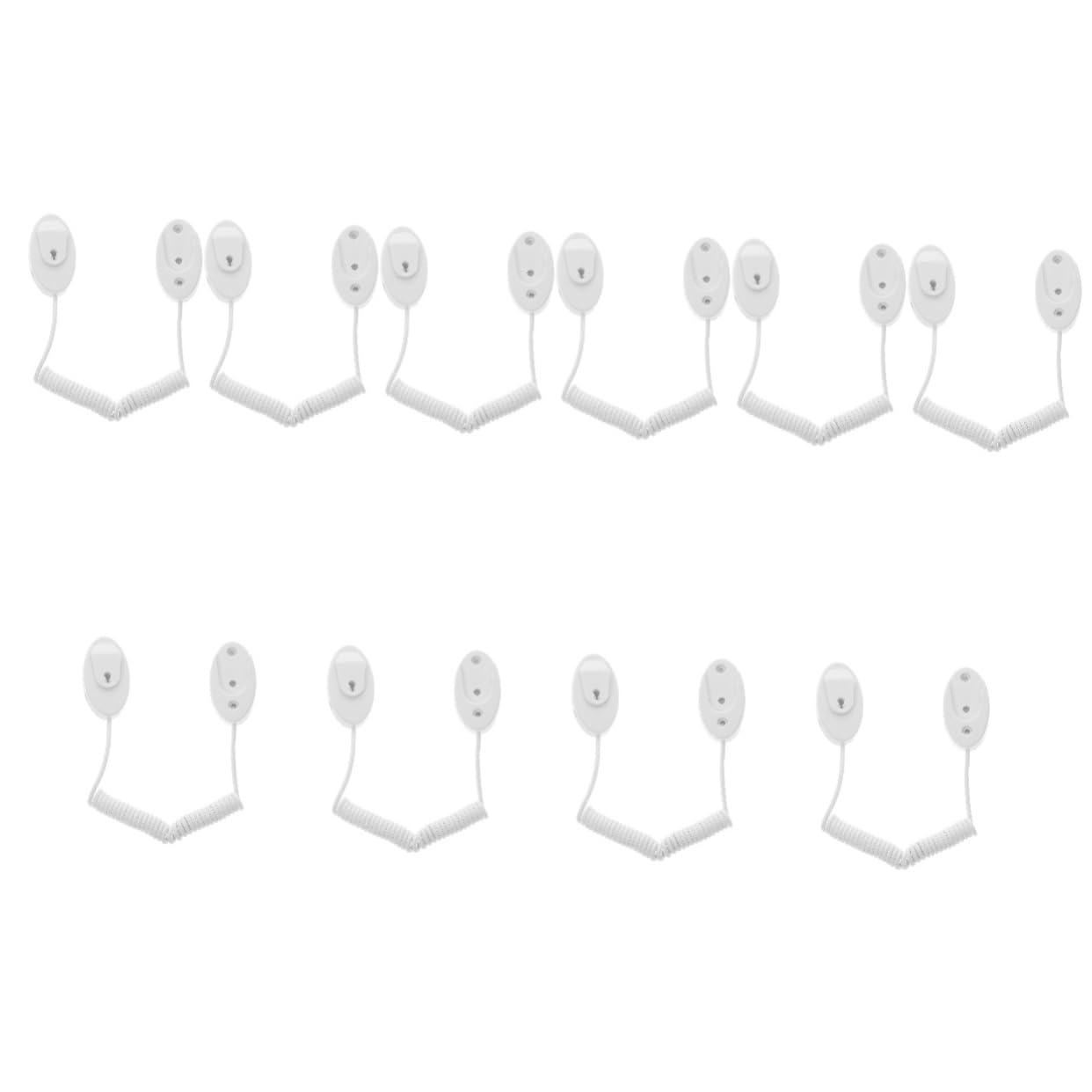 10piezas Correa Retráctil Antipérdida para Control Remoto Cable De Seguridad Coiled para Televisores Altavoces y Micrófonos Hogar y Oficina