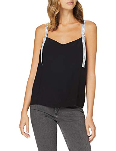 Preisvergleich Produktbild Calvin Klein Jeans Damen Logo Strap Tank Hemd, Black, M