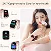 Gydom Smart Watch for Women Men Android & iPhone, Pink + White
