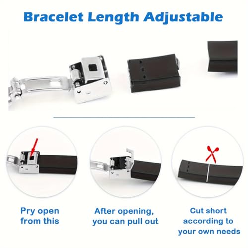 Personalized Medical Alert ID Bracelets - Silicone Custom Name ID Engraved Medic Info for Men Women4