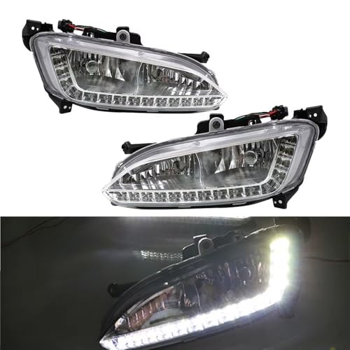 Luz antiniebla para Hyundai Santa Fe soluciona faro diurno LED fundido izq 4