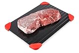 Thawing Plate Meat Defrosting Tray: Rapid Defrost Mat for Frozen Foods - Thaw Food Quickly & Safely