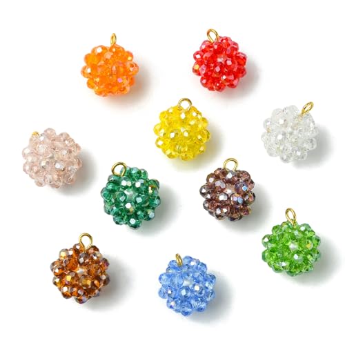 Breloques rondes en verre pour fabriquer vos bijoux d'été et accessoires personnalisés