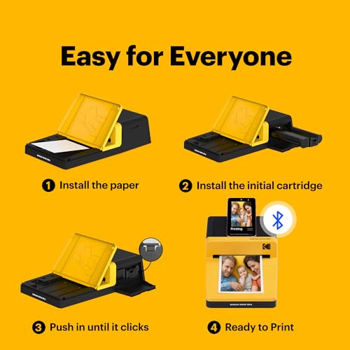 Image of KODAK Dock ERA 4x6 Photo Printer, Smartphone Docking, 4PASS, 50 Sheets