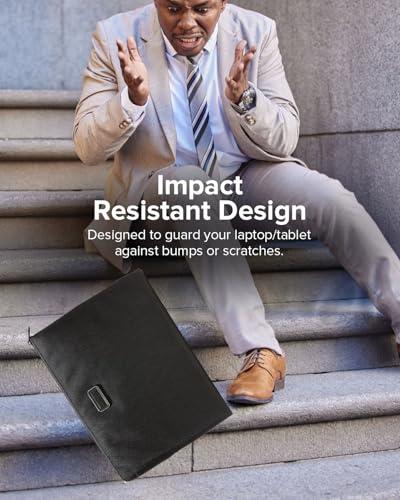 Image of TUMI 16 /15- Inch Laptop Sleeve Case Official Licensed by CG Mobile - Ballistic Nylon Protective Laptop /MacBook Bag, Durable & Stylish Slim Laptop Sleeve for Men & Women - Black