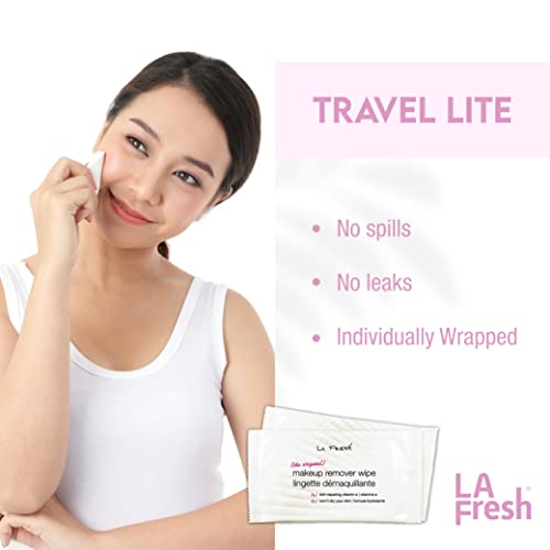La Fresh Makeup Remover Wipes With Vitamin E For Waterproof Makeup - Face Cleansing Wipes, Case Of 200Ct Facial Wipes - Skin Care Travel Essentials #TOP4