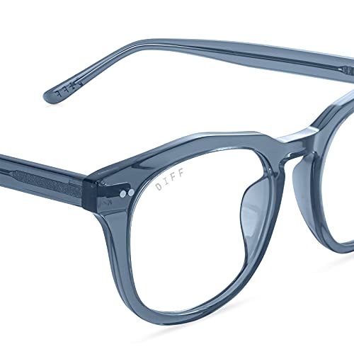Image of DIFF Weston Designer Square Blue Light Blocking Glasses for Men and Women