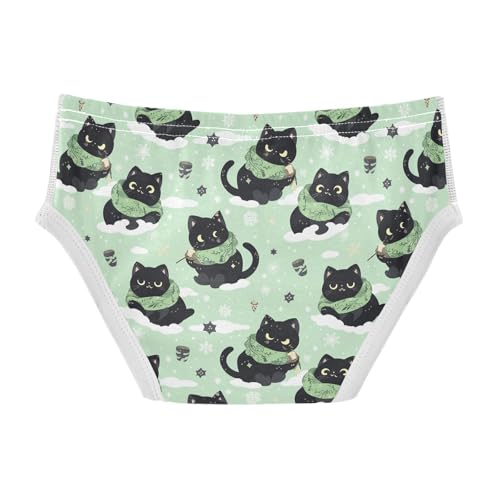 visesunny Boys Potty Training Underwear Cute Cartoon Black Cat Breathe Cotton Briefs Size 2T-8Y for Toddler2