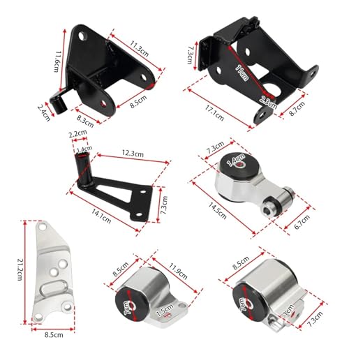 Kit de Silentbloc Support Moteur 70A K20 K24 Code EM-1007-S pour Auto - 4