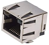 RJ45-Steckverbinder mit LED-Anzeige Technische Daten: Anschluss (Bauelemente): Löten,SMD · Anzahl Ports: 1 x · Anzahl Reihen: 1 · Farbe: Silber · Inhalt: 1 St