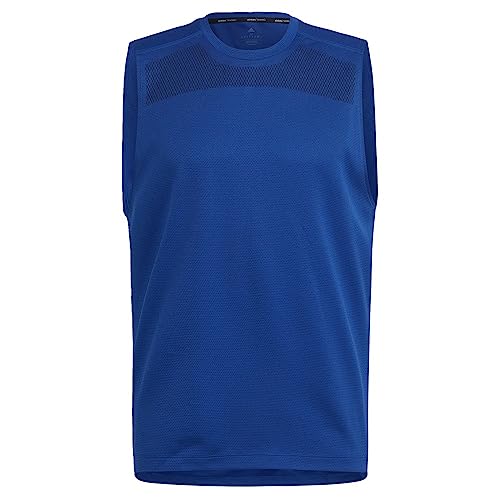 adidas Mens Workout Front Rack Impact Training Tank, Team Royal Blue, L