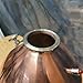 HOOLOO Copper Rocket Distillation Lid for 50L/60L Pot Still, Wine Making Kit, Moonshine Still Alembic Dome Top (3 Inch Lid)