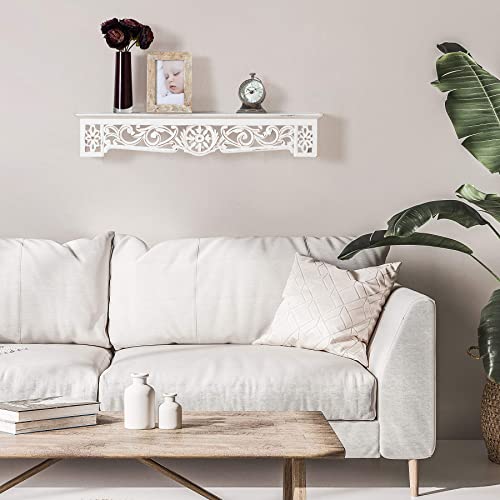 Habitat Fetco Morris White 30-In. Ledge Shelf #TOP1