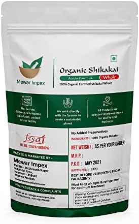 Mewar Impex Shikakai Raw 200 gm | Acacia Concinna | Dried Shikakai Raw And Natural |Dry Shikakai Whole