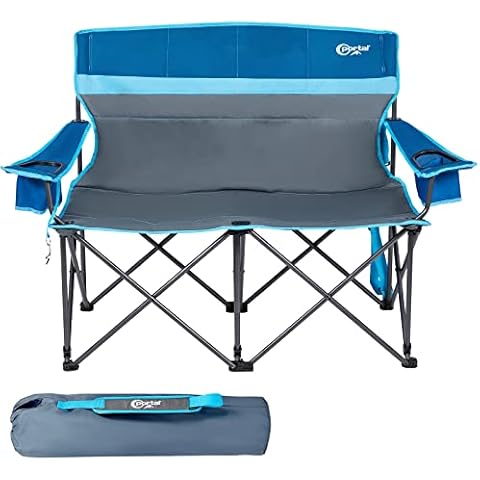 Portal Doppel Campingstuhl faltbar 2 Personen Klappstuhl Camping Faltsofa Cover