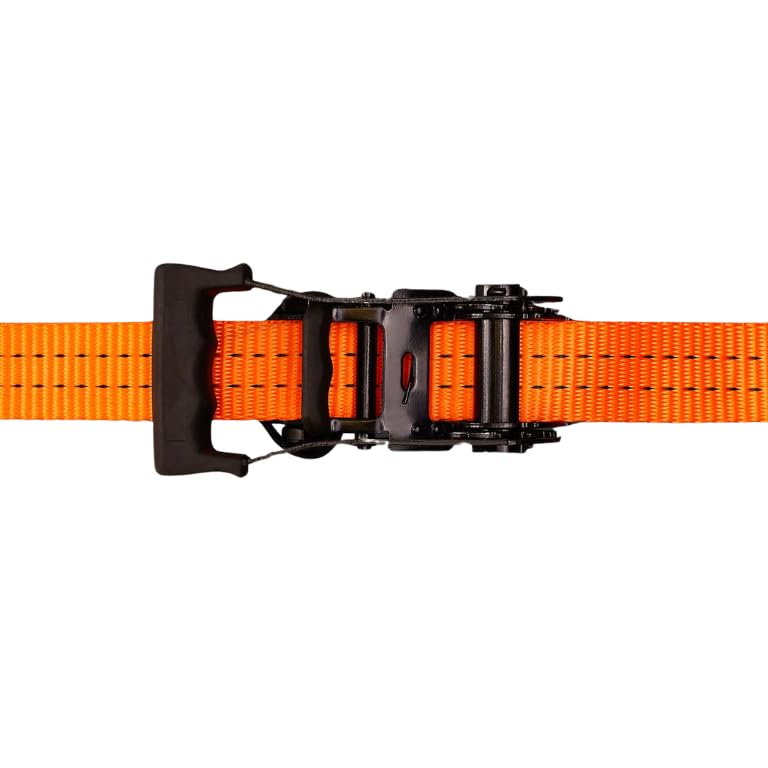 Kargo™ 6M Heavy Duty Ratchet Strap - 1,500kg Load Capacity, 35mm Polyester Webbing, EN12195-2 Certified, Rubber-Coated Claw Hooks - Image 4