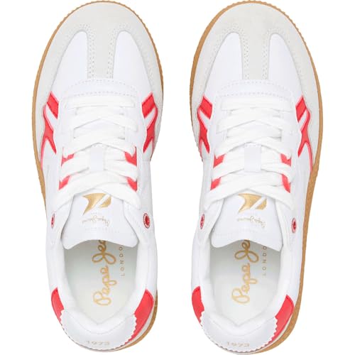Pepe Jeans Ball Retro B Sneaker Mixte aux finitions soignées premium