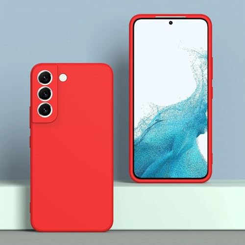ULXITEYU Soft TPU Slim Case for Samsung Galaxy S21 FE, Lightweight, Snug Fit, Drop-Resistant, Shock-Absorbent, Scratch-Resistant, Red - image 2
