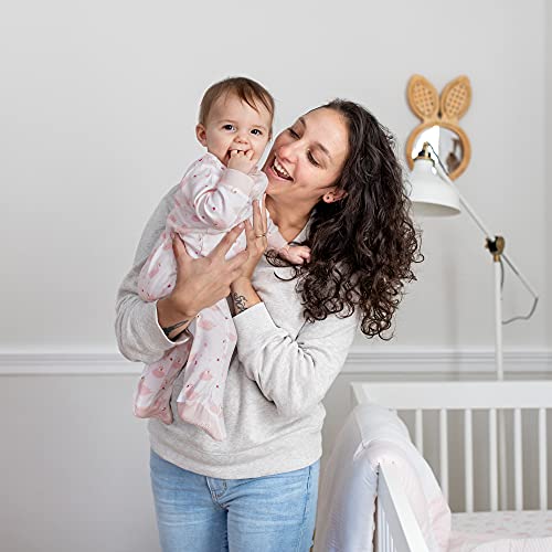 Burt's Bees Baby Baby Girls Play Pjs, 100% Organic Cotton One-Piece Romper Jumpsuit Zip Front Pajamas And Toddler Sleepers, Graceful Swans 2-Pk, 3 Months Us #TOP3