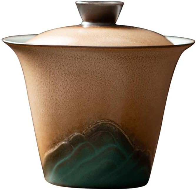 Tea Cover Bowl Cup Ceramic and Kung Fu Set for Guests