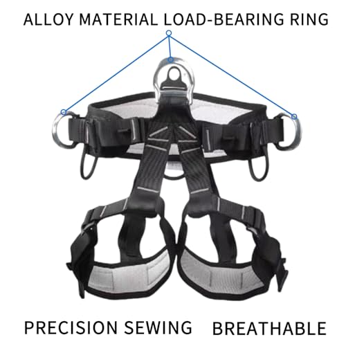 Lydnvjx Tree Climbing Gear,Tree Climbing Spikes，Tree Climbing Kit,with Adjustable Climbing Straps and Steel Core Flip Line Arborist Equipment for Climbers,Hunting, Fruit Picking-Green by Lydnvjx - Image 4