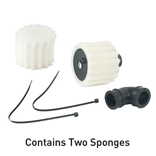 REhobby RC Car 1/8 Scale Nitro Engine Waterproof Air Filter for 1/8 RC Buggy HPI HSP Axial FS HOBAO KYOSHO Truck Car Parts (White)
