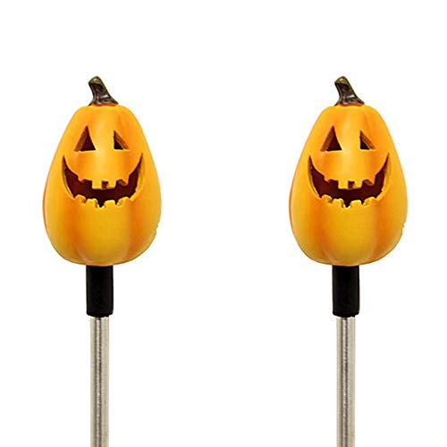 Unique-Gadgets-Toys-Solar-Powered-Tall-Pumpkin-Garden-Stake-Landscape-Color-Change-Lights-Set-of-2