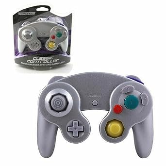 TeknoGame Wired Compatible with Game Cube Controller, Silver