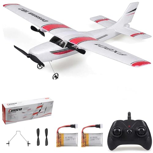 Goolsky FX801 Avion Cessna 182 2,4 GHz 2 CH RC Avion d'extérieur Jouet pour enfants garçons avec...
